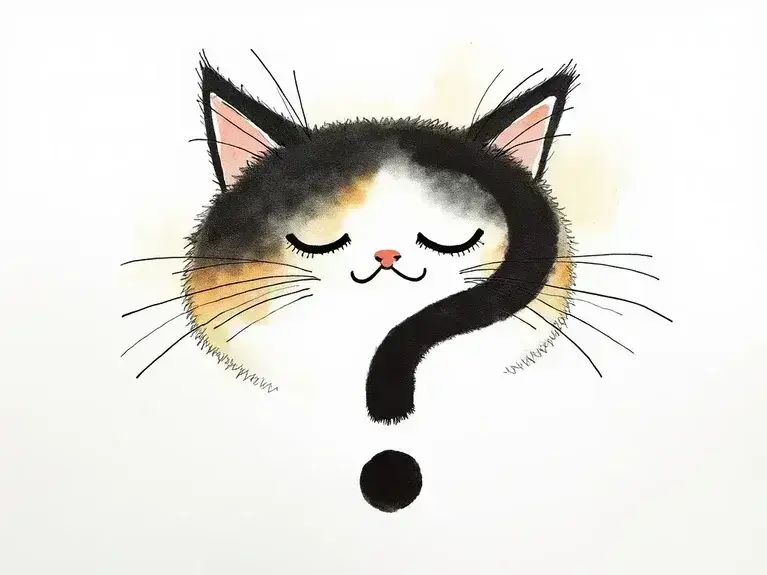 Question mark cat for the What I Need From You image